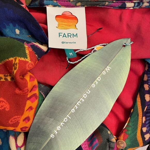 NWT Farm Rio Patchwork Tapestry Ankle Dress Size M $275.00 Lagenlook - Picture 15 of 15